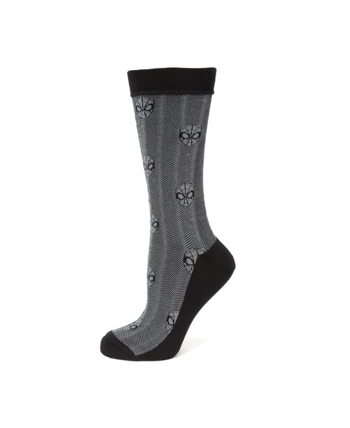 Marvel Men's Spider-Man Herringbone Sock - Gray