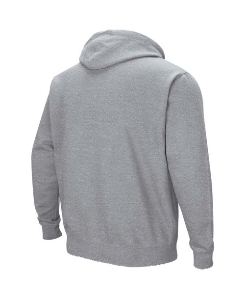Men's Nevada Wolf Pack Arch and Logo Pullover Hoodie - Heathered Gray