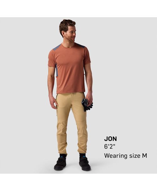 Backcountry Men's Backcountry Slickrock Drirelease Tech T-Shirt Mountain Bike Jerseys Short Sleeve - Sierra