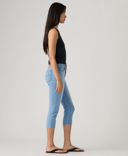 Levi's 311 Shaping Skinny Mid Rise Capri Jeans - Up And Away