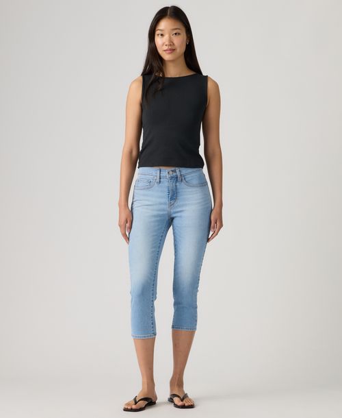 Levi's 311 Shaping Skinny Mid Rise Capri Jeans - Up And Away