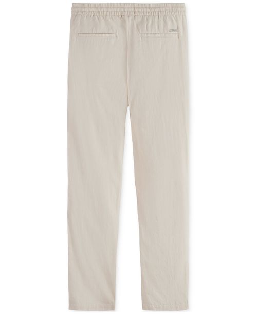 Scotch & Soda Men's Warren Drawstring Linen Pant - Off White