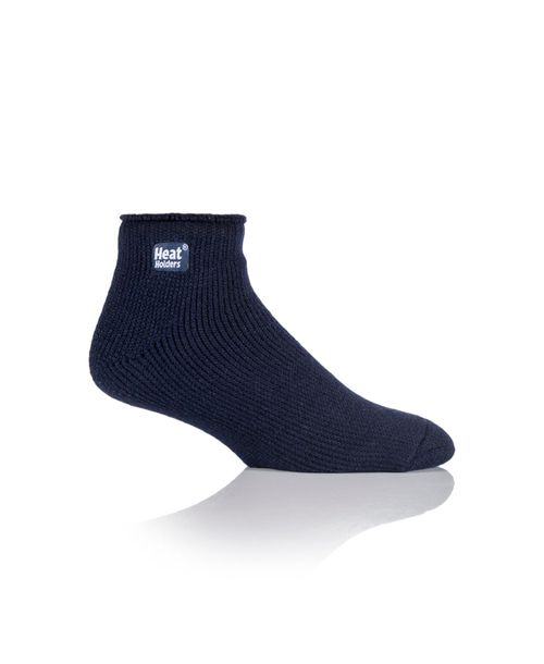 Heat Holders Men's Solid Ankle Sock - Navy