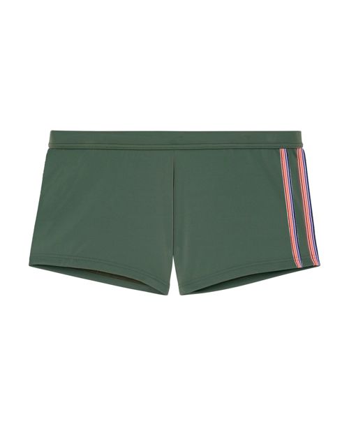 Men's Swim Boxer Briefs - Khaki green