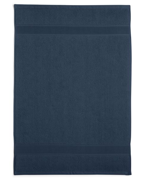 Lauren Ralph Lauren Sanders Solid Antimicrobial Bath Mats - Club Navy