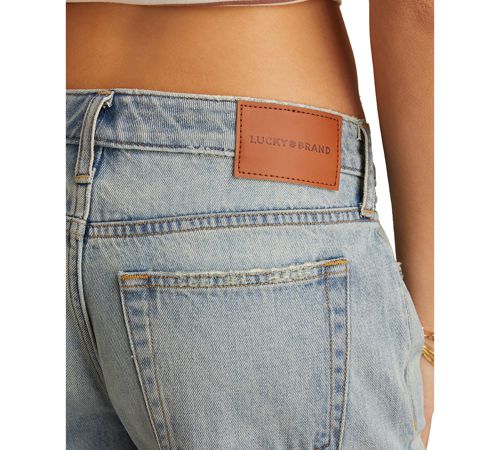 Lucky Brand Women's The Baggy High-Rise Faded Jeans - Giddy Up