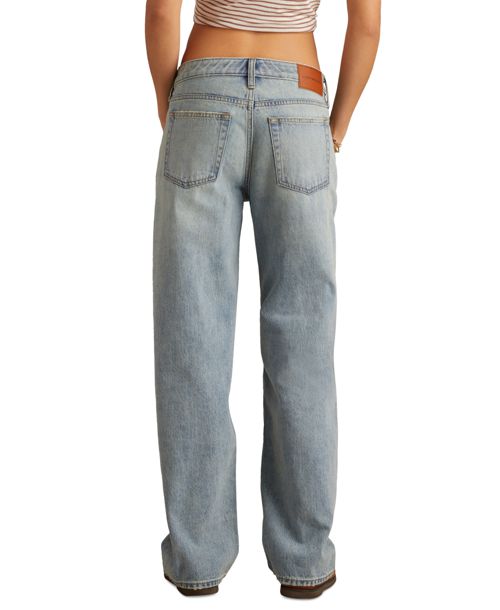 Lucky Brand Women's The Baggy High-Rise Faded Jeans - Giddy Up