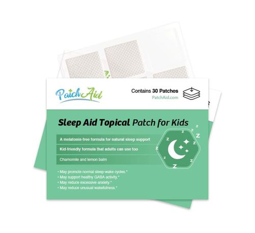 PatchAid Sleep Aid Topical Patch for Kids by Melatonin-Free! (30-Day Supply) - White