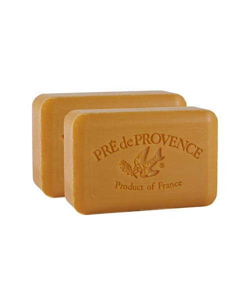Pre de Provence Moisturizing 250g French Soap Bar, Quad-Milled, Long Lasting, Moisturizing, Rich and Creamy Lather (Set of 2) - Spiced rum
