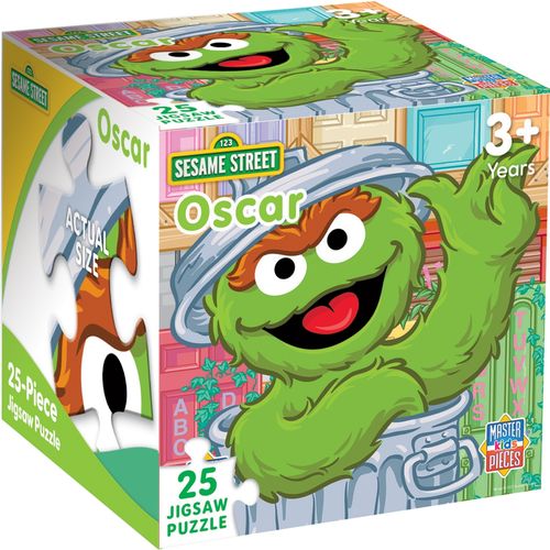 MasterPieces Sesame Street - Oscar the Grouch 25 Piece Jigsaw Puzzle - Multicolor