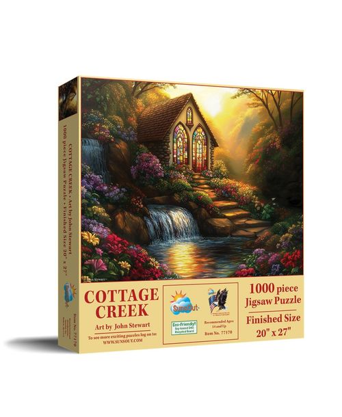 SunsOut Cottage Creek 1000 piece Jigsaw Puzzle for Adults