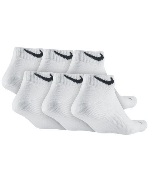 Nike Unisex Everyday Plus Cushioned Training Ankle Socks 6 Pairs - White