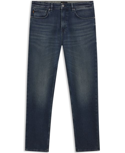 Boss by Hugo Boss Men's Blue Comfort-Stretch Denim Maine Regular-Fit Jeans - Navy
