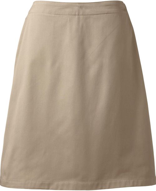 Lands' End Women's Blend Chino Skort Top of Knee - Khaki