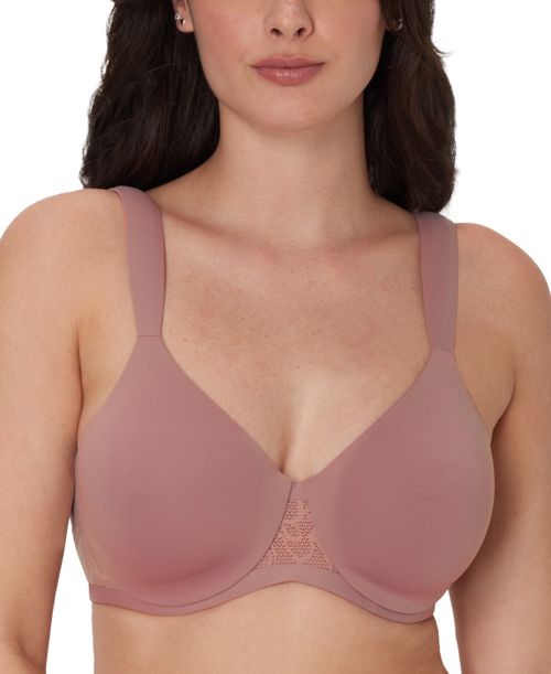 Bali Women's Coolest Smoothing Underwire T-Shirt Bra DF4580 - Smokey Purple Mauve