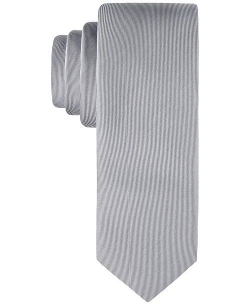 Calvin Klein Men's Unison Solid Tie - Gray