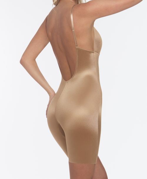 Dominique Women's Unity Low Back Thigh Shaper Bodysuit - Mocha