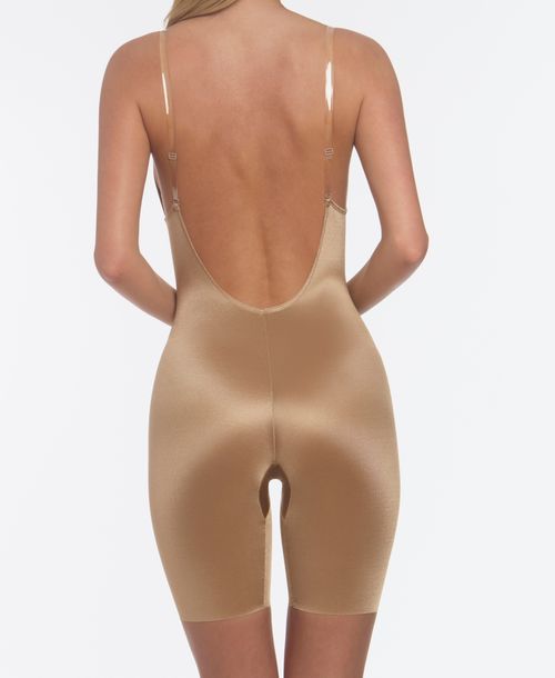 Dominique Women's Unity Low Back Thigh Shaper Bodysuit - Mocha