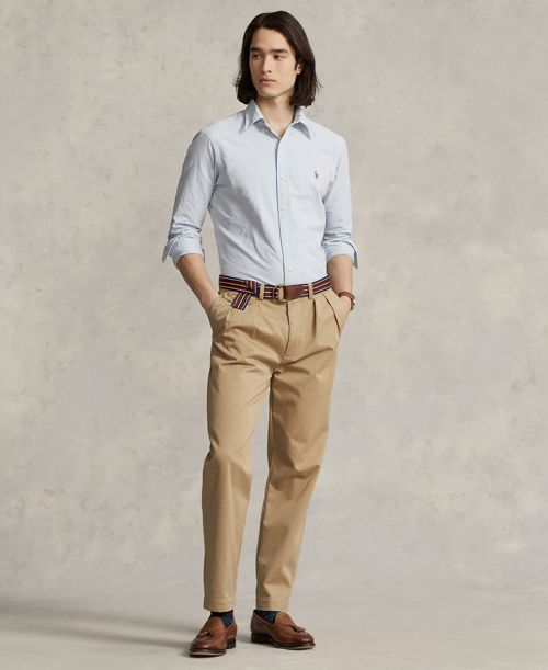 Polo Ralph Lauren Men's Custom Fit Oxford Shirt - Blu/wht