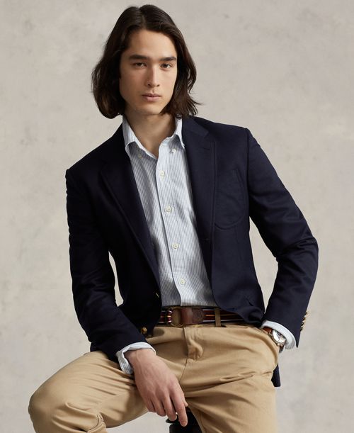 Polo Ralph Lauren Men's Custom Fit Oxford Shirt - Blu/wht