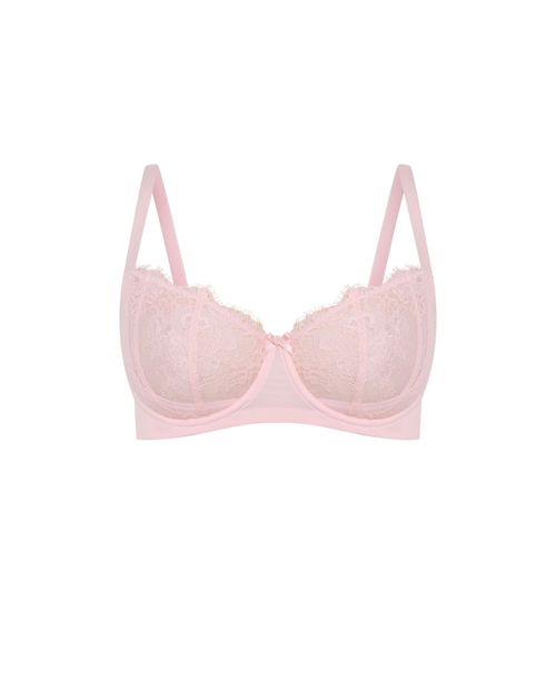 City Chic Women's Poppy Demi Underwire Bra - Pink icing