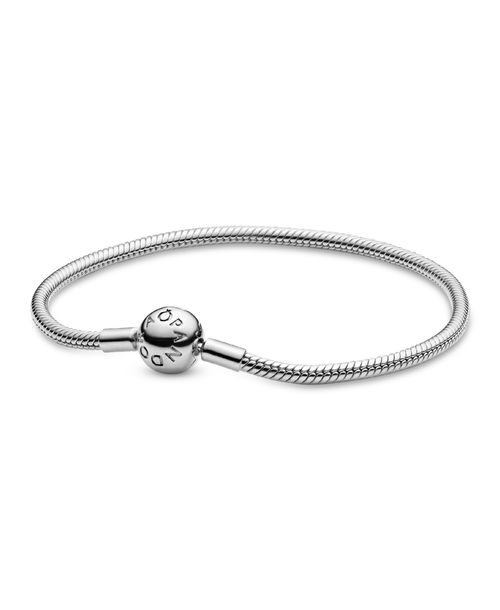 Pandora Moments Sterling Silver Snake Chain Bracelet - Moments Sterling Silver Snake Chain Silv