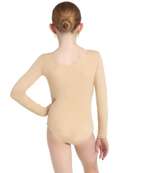 Capezio Girls Long Sleeve Leotard - Nude