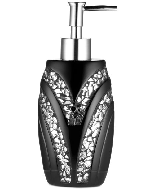 Popular Bath Sinatra Soap/Lotion Dispenser - Black