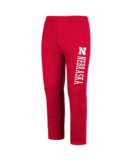Men's Colosseum Scarlet Nebraska Huskers Fleece Pants - Scarlet