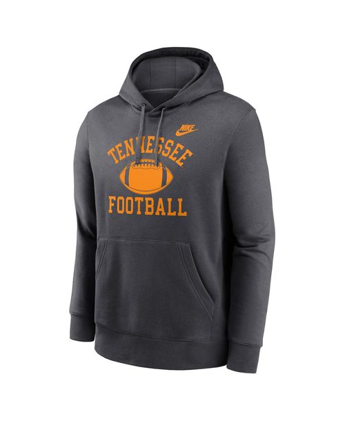 Nike Men's Anthracite Tennessee Volunteers Legacy Football Icon Club Fleece Pullover Hoodie - Anthracite