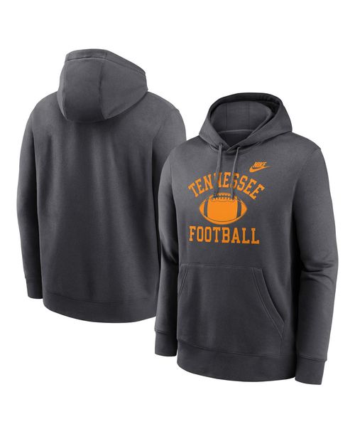 Nike Men's Anthracite Tennessee Volunteers Legacy Football Icon Club Fleece Pullover Hoodie - Anthracite