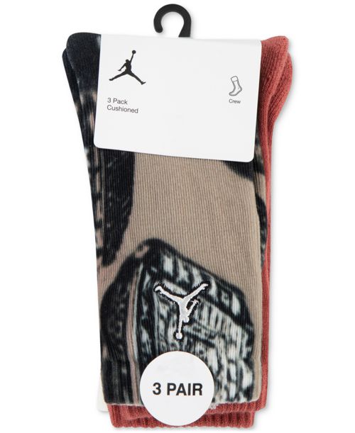 Jordan Big Boys Rings 3-Pk. Crew Socks - Desert Camo