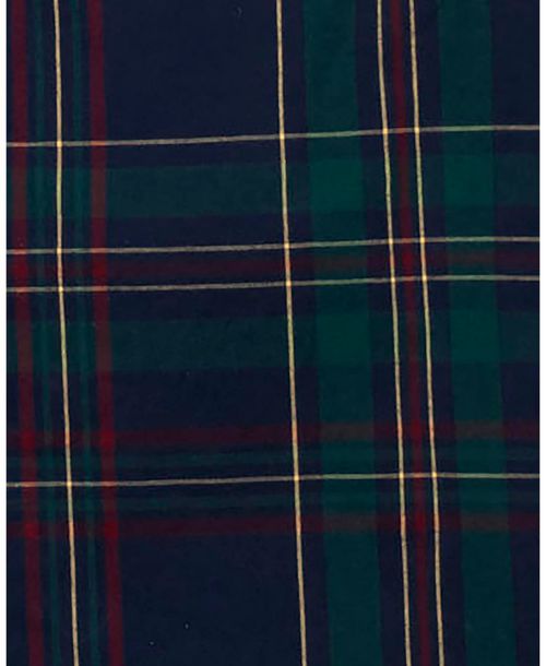 Hope & Henry Men's Organic Long Sleeve Stretch Poplin Button Down Shirt - Scottish plaid