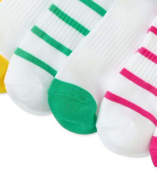 Polo Ralph Lauren Women's 6-Pk. Striped Logo Low-Cut Socks 727994PK2 - White/assorted