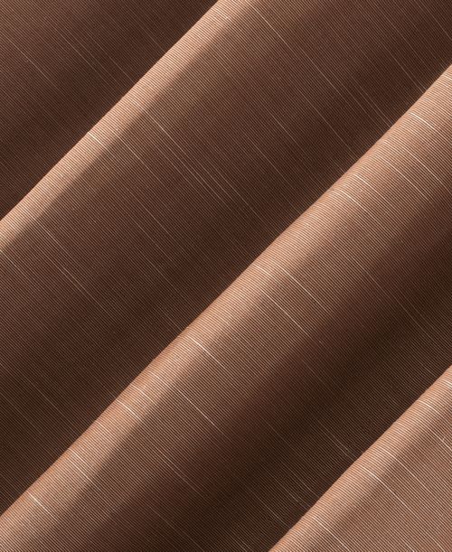 Textured Linen Blend Total Blackout Grommet Top Curtain - Pecan Brown