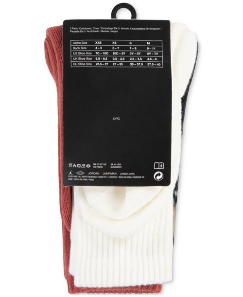 Jordan Big Boys Rings 3-Pk. Crew Socks - Desert Camo