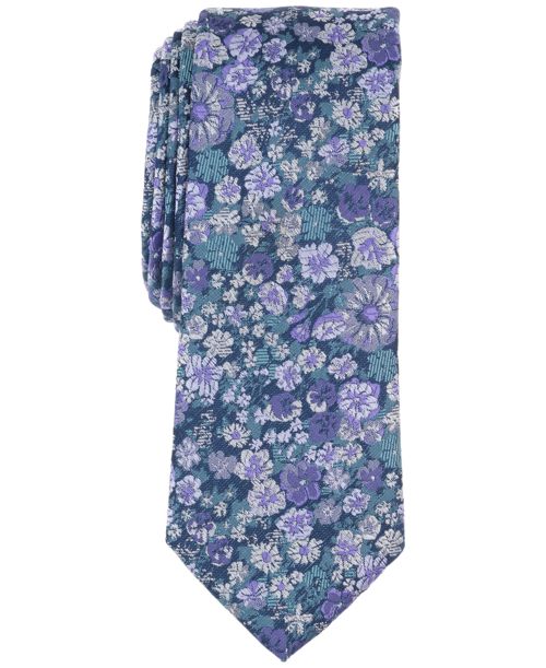 Bar Iii Men's Charland Floral Tie, Created for Macy's - Lilac