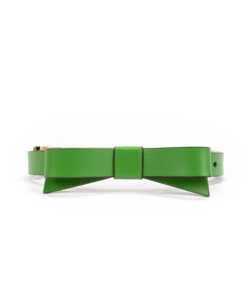 kate spade new york Women's 19mm Bow Belt - Kate Spade Green