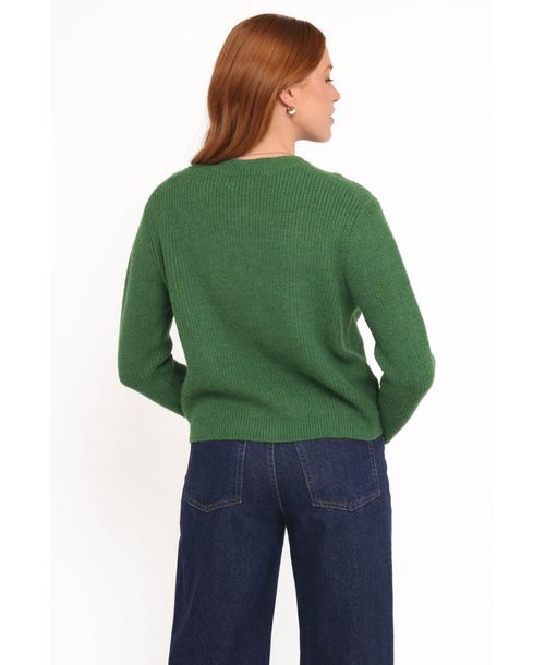 Petal and Pup Women's Wilde Bow Front Cardigan - Green