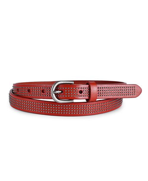 Old Trend Women's Stud Soul Leather Belt - Cognac