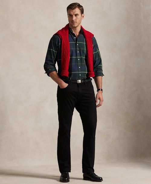 Polo Ralph Lauren Men's Big & Tall Plaid Oxford Shirt - Green Navy Multi