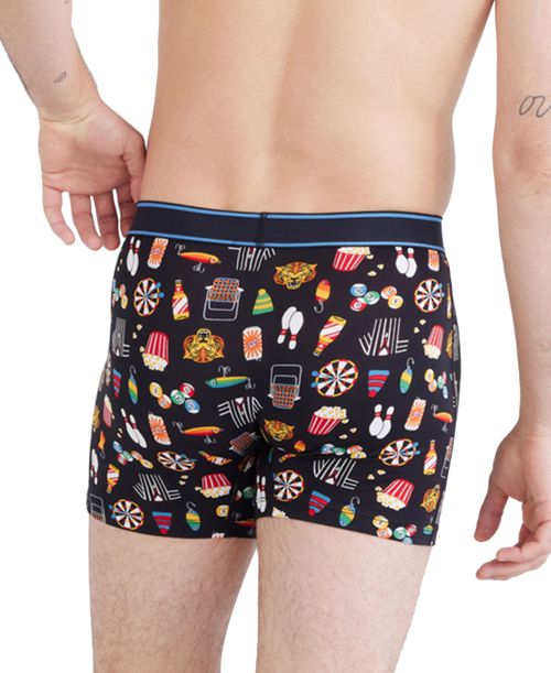 Saxx Men's Daytripper Moisture-Wicking Printed Boxer Briefs - Types Of S
