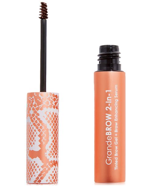Grande Cosmetics Travel-Size GrandeBROW 2-In-1 Tinted Brow Gel + Brow Enhancing Serum, 0.02 oz. - Auburn