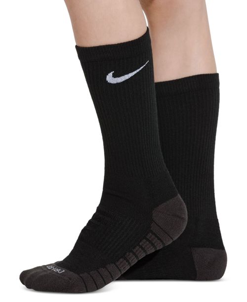 Nike Big Kids' Cushioned Crew Socks, 6 Pairs - Black