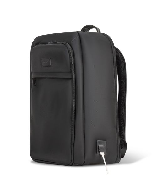 Champs Onyx Collection - Everyday Backpack with Usb Port - Black