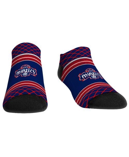 Men's and Women's Rock 'Em Socks Washington Mystics Net Striped Ankle Socks - Navy, Black