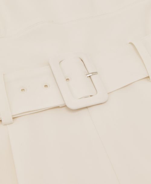 Reiss Women's Sheer-Panel Wide-Leg Belted Jumpsuit - Ivory