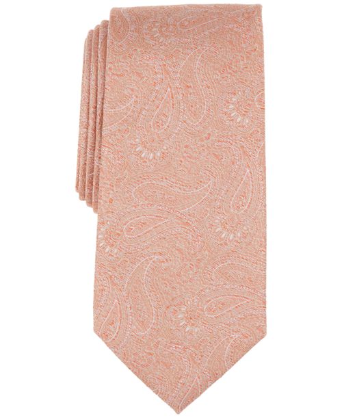 Michael Kors Men's Derringer Paisley Tie - Orange