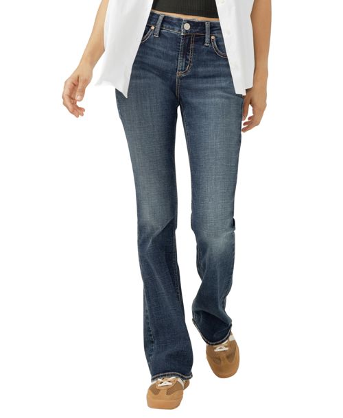 Silver Jeans Co. Women's Elyse Mid Rise Comfort Fit Bootcut Jeans - Hyde Park