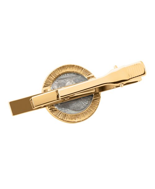 American Coin Treasures 1800's Indian Penny Coin Tie Clip - Gold